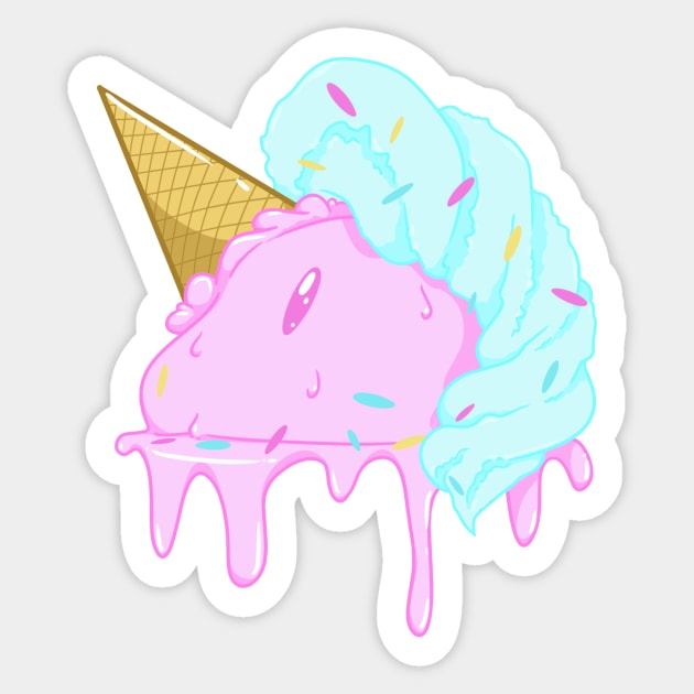 Unicorn Ice Cream Sticker by TheSamDS